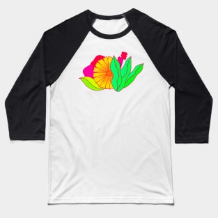 Flower daisy margarita cute happy Baseball T-Shirt